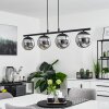 Agropoli Pendant Light black, 4-light sources