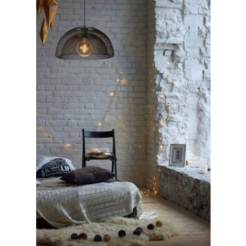 Lucide MESH Pendant Light grey, 1-light source