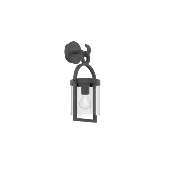 Outdoor Wall Light Mantra MAYA grey, 1-light source