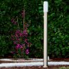 Caserta outdoor floor lamp stainless steel, 1-light source, Motion sensor