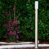 Caserta outdoor floor lamp stainless steel, 1-light source, Motion sensor