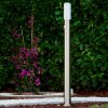 Caserta outdoor floor lamp stainless steel, 1-light source, Motion sensor