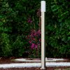 Caserta outdoor floor lamp stainless steel, 1-light source, Motion sensor