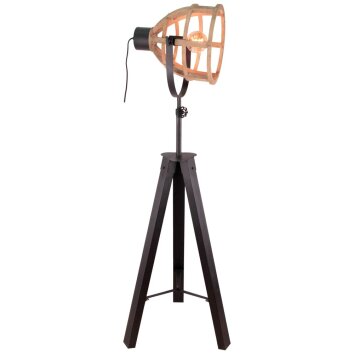 Brilliant MATRIX Floor Lamp Dark wood, black, 1-light source
