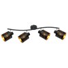 Spotlight Globo TUNNO black, 4-light sources