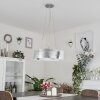 Novara hanging light silver, 3-light sources
