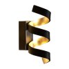 Lutec HELIX Wall Light gold, black, 3-light sources