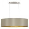 Eglo MASERLO hanging light matt nickel, 2-light sources