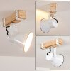 OKSBOL Ceiling Light Light wood, white, 1-light source