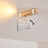 OKSBOL Ceiling Light Light wood, white, 1-light source
