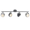 Brilliant RIDER ceiling spotlight grey, 4-light sources