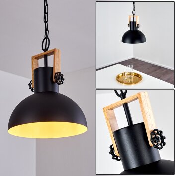 Chetco Pendant Light Light wood, black, 1-light source