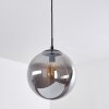 Agropoli Pendant Light smoke coloured, black, 1-light source