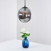 Agropoli Pendant Light smoke coloured, black, 1-light source