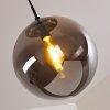 Agropoli Pendant Light smoke coloured, black, 1-light source