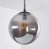 Agropoli Pendant Light smoke coloured, black, 1-light source