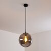 Agropoli Pendant Light smoke coloured, black, 1-light source