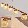 VIRGA Pendant Light rust-coloured, 5-light sources