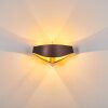 PADUA Wall Light brown, gold, 2-light sources
