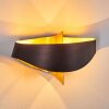 PADUA Wall Light brown, gold, 2-light sources