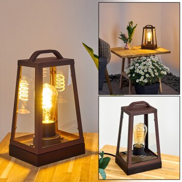 Zakopane Table lamp rust-coloured, black, 1-light source