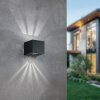 Reality CORDOBA Outdoor Wall Light LED black, 2-light sources