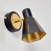VANTAA wall light black-gold, 1-light source