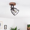 HAERVEJ Ceiling Light Dark wood, black, 1-light source