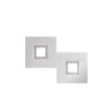 Grossmann KARREE Ceiling light LED aluminium, titanium, 2-light sources