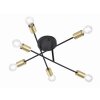 Trio CROSS Ceiling light black, 6-light sources