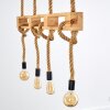 Riekje Pendant Light brown, Light wood, black, 4-light sources