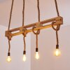 Riekje Pendant Light brown, Light wood, black, 4-light sources