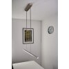 Masterlight Real 2 LED pendant light stainless steel, matt nickel, 1-light source