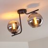 Cayuta Ceiling Light black, 2-light sources