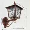 TOK Outdoor Wall Light brown, rust-coloured, 1-light source