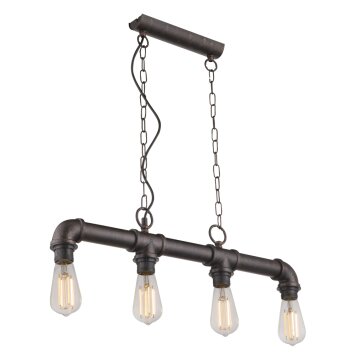 Globo BAYUDA Pendant Light black, 4-light sources