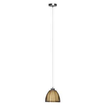 Brilliant Relax Pendant Light bronze, chrome, 1-light source