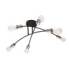 Globo BULB Ceiling light black, 6-light sources