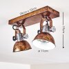 Gudo Ceiling Light brown, bronze, 2-light sources