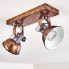 Gudo Ceiling Light brown, bronze, 2-light sources
