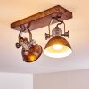 Gudo Ceiling Light brown, bronze, 2-light sources
