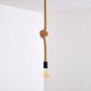 Pendant Light Riekje brown, black, 1-light source