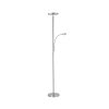Leuchten Direkt HANS Floor Lamp LED stainless steel, 2-light sources