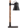 Table Lamp Brilliant Plow Dark wood, black, 1-light source