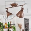 KOPPOM ceiling light rust-coloured, 2-light sources