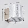 BAMAKO Wall Light silver, 1-light source