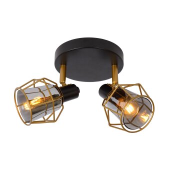 Ceiling Spotlight Lucide NILA black, 2-light sources