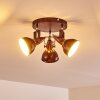 Ceiling Light Tina rust-coloured, 3-light sources