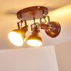 Ceiling Light Tina rust-coloured, 3-light sources