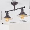 NIBYN Ceiling light brown, 2-light sources